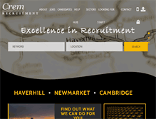 Tablet Screenshot of cremrecruitment.co.uk